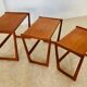 Vintage Danish nesting tables from the 1960s by Kai Kristiansen.