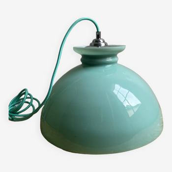 Vintage opaline portable lamp