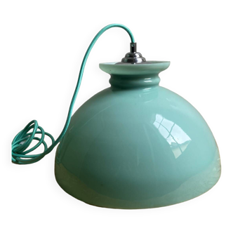 Vintage opaline portable lamp