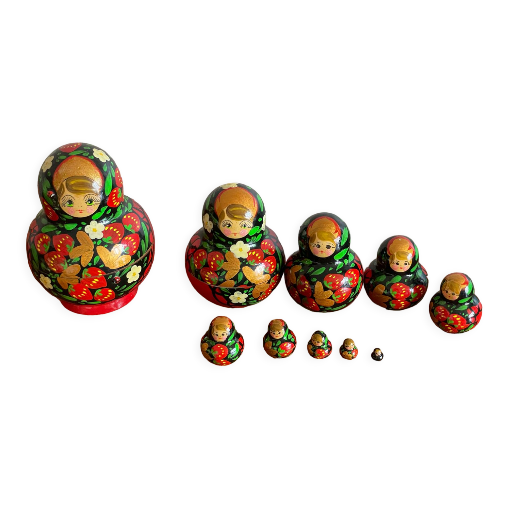 Série de 9 poupées Matriochka
