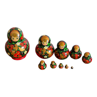 Series of 9 Matryoshka dolls