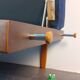 Norwegian daybed sofa by Ingmar Relling with tablet