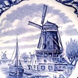 Decorative porcelain wall plate st. Delft at the mill