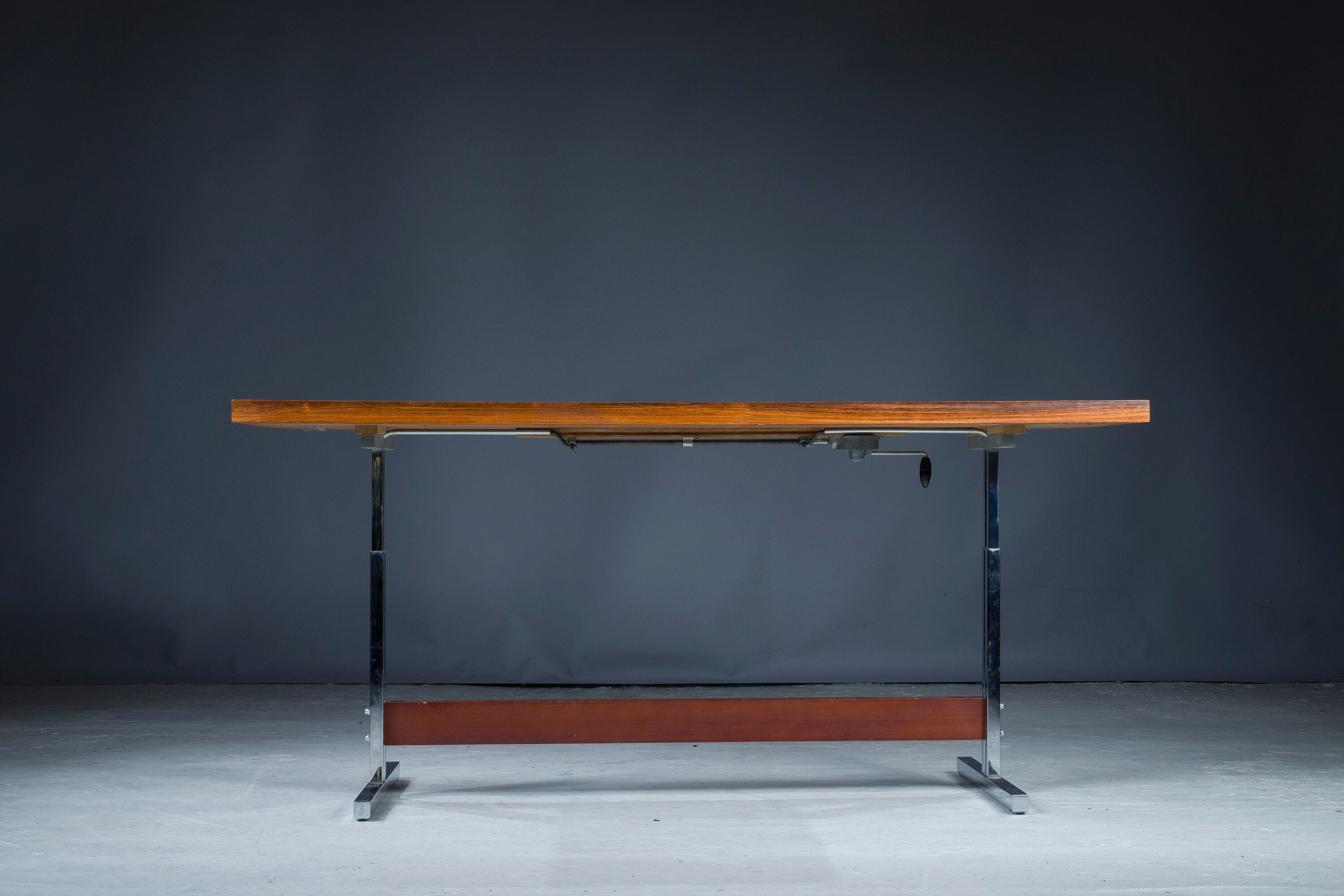 Vintage Adjustable Rosewood Dining or Coffee Table, 1960s
