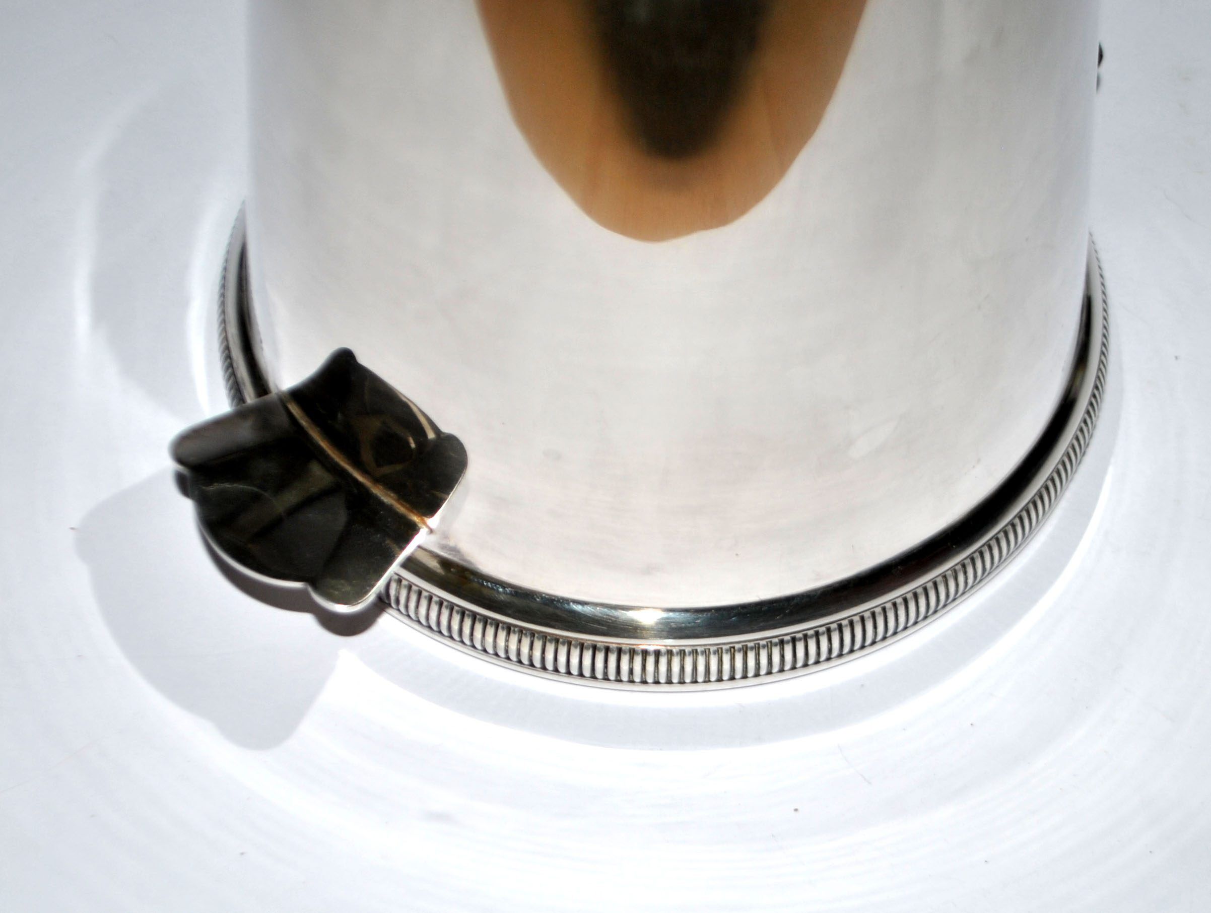 Vintage silver-plated metal champagne cooler by Reneka