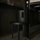 Room Studio Primitive and Modern Oak Sculptural Chair