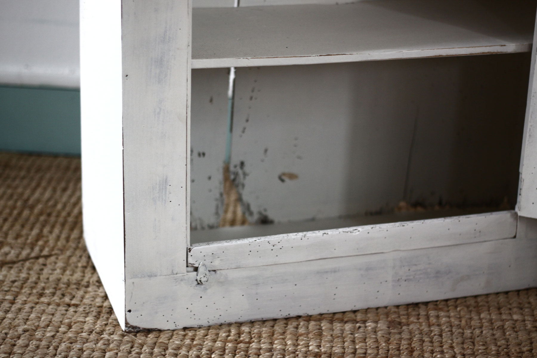 Patinated wooden cabinet