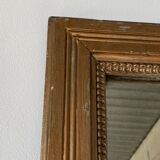 Old foot mirror gilded