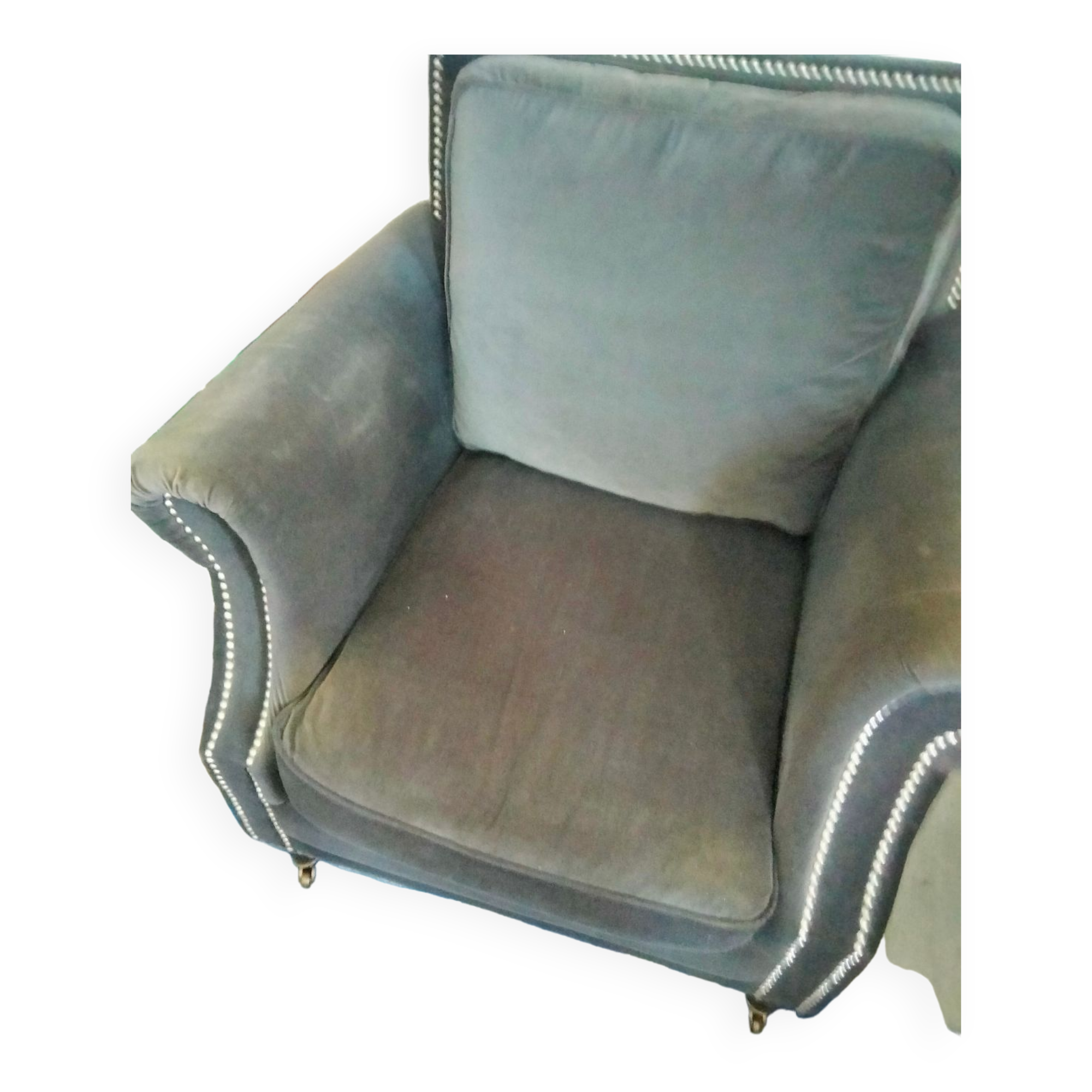 Velvet armchair