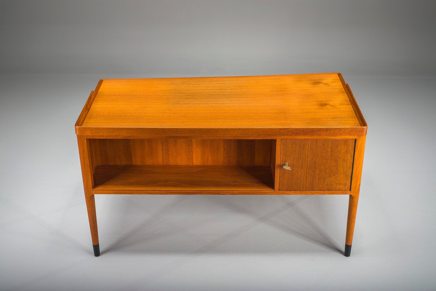 Scandinavian modern teak writing desk attributed to H. Brockmann Petersen for Poul M. Jessen, 1960s