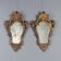 Small antique mirrors in carved and gilded wood, Italy, 20th century.