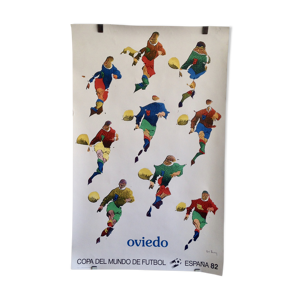 Affiche coupe du monde 1982 Oviedo