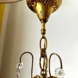 Pendant chandelier with crystal tassels