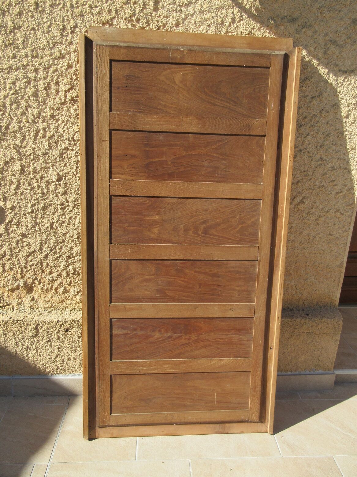 Walnut bevelled mirror 1900