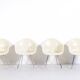 4 DAX Eames armchairs from the 60's Herman Miller mobilier international