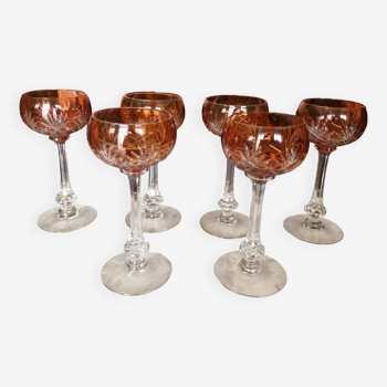 6 verres cristal