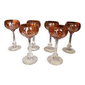 6 verres cristal