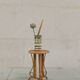 Bamboo and rattan pedestal table