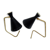 2 lampes de table cocotte noir