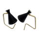 2 lampes de table cocotte noir