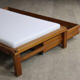 Pierre Chapo L03 Daybed In Solid Elm, France 1960s