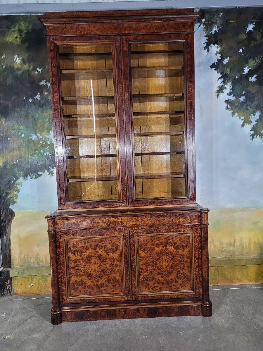 Large mahogany library from the Restoration period.