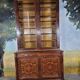 Large mahogany library from the Restoration period.