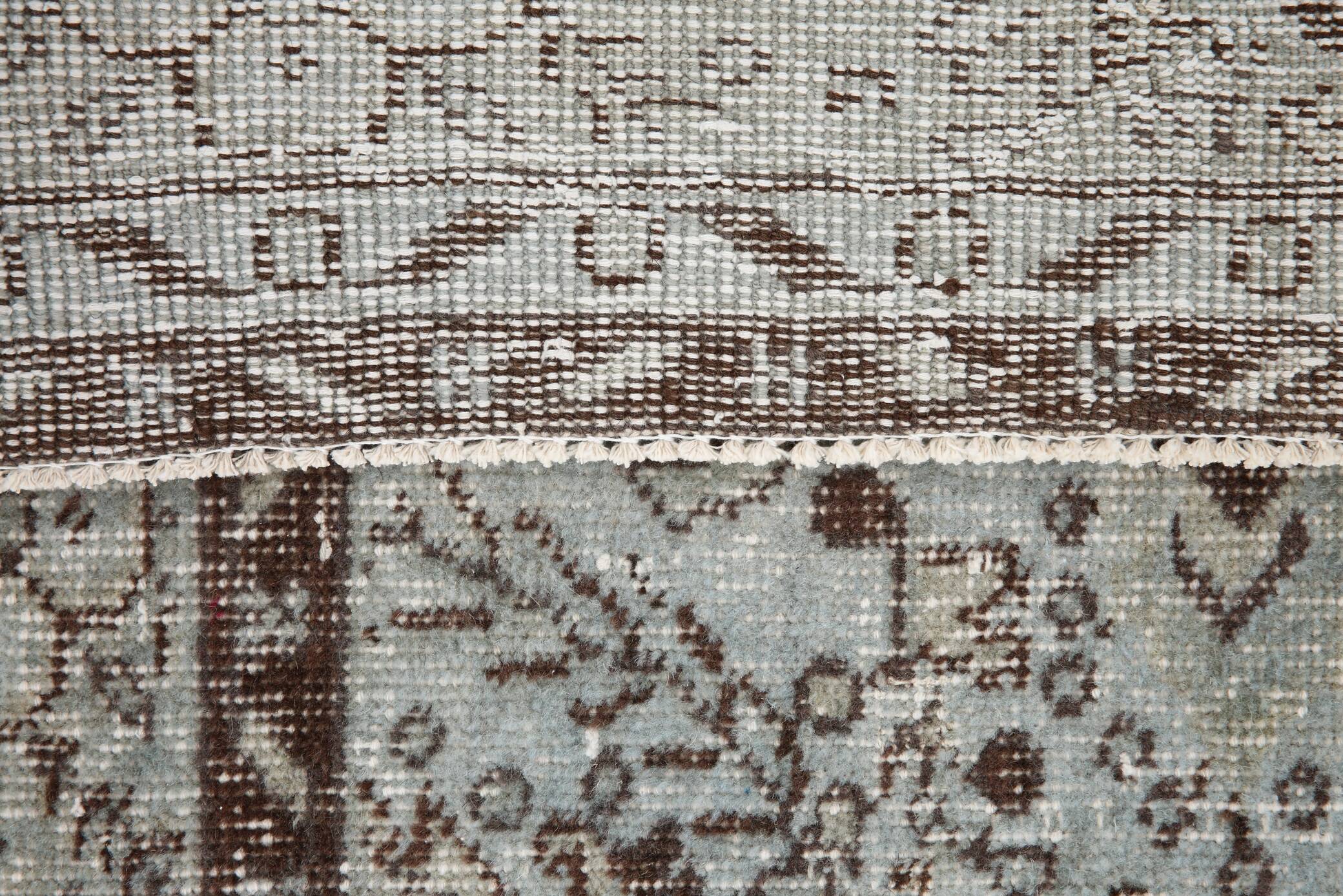 3x9 Rug For Kitchen Gray Vintage Runner Rug, 82x266Cm SK 3397