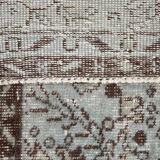 3x9 Rug For Kitchen Gray Vintage Runner Rug, 82x266Cm SK 3397