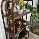 Rattan bookcase