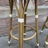 Pair of bar stool style drucker paris café