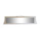 White art-deco mirror 134x32cm