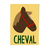 Affiche kids Cheval - A3