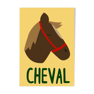 Affiche kids Cheval - A3