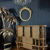 Rattan And Canework Bar From The 1970s - 20th