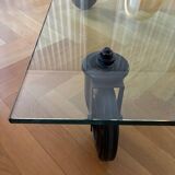 Four-wheeled tables by Gae Aulenti for Fontana Arte