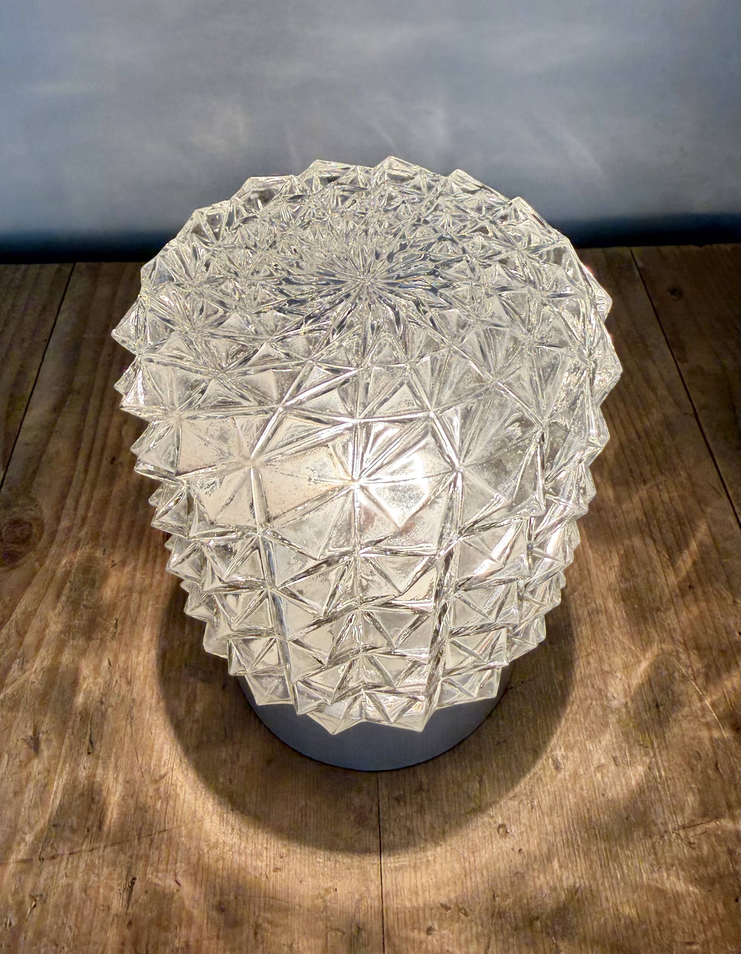 Vintage White Porcelain Ceiling Light, 1970s