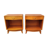 Pair of vintage bedsides