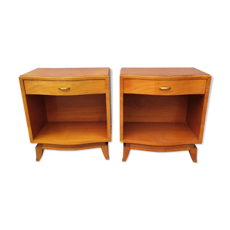 Pair of vintage bedsides