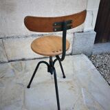 Vintage adjustable workshop chair