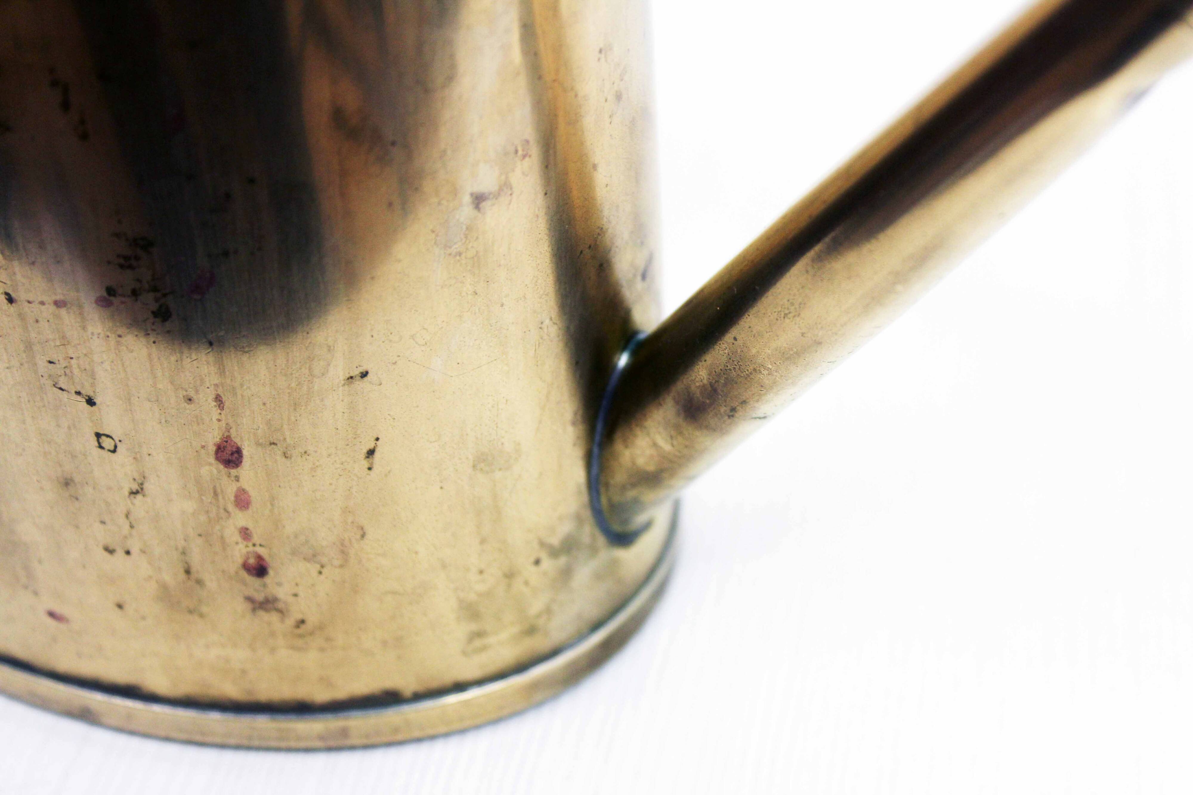 Vintage brass watering can