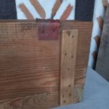 Old compartmentalized wooden box crate