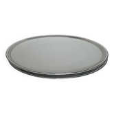 Set of 2 round white porcelain dishes