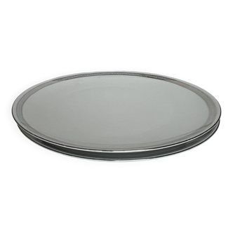 Lot de 2 plats ronds en porcelaine blanche