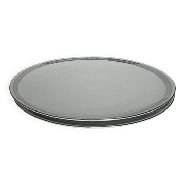Lot de 2 plats ronds en porcelaine blanche