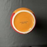 Vintage vase the Lady of Hearts hand-painted 20th century