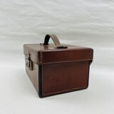 Old leather vanity-case