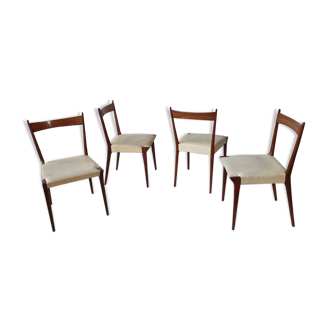 Teak S2 dining chairs by Alfred Hendrickx for Belform 1960s