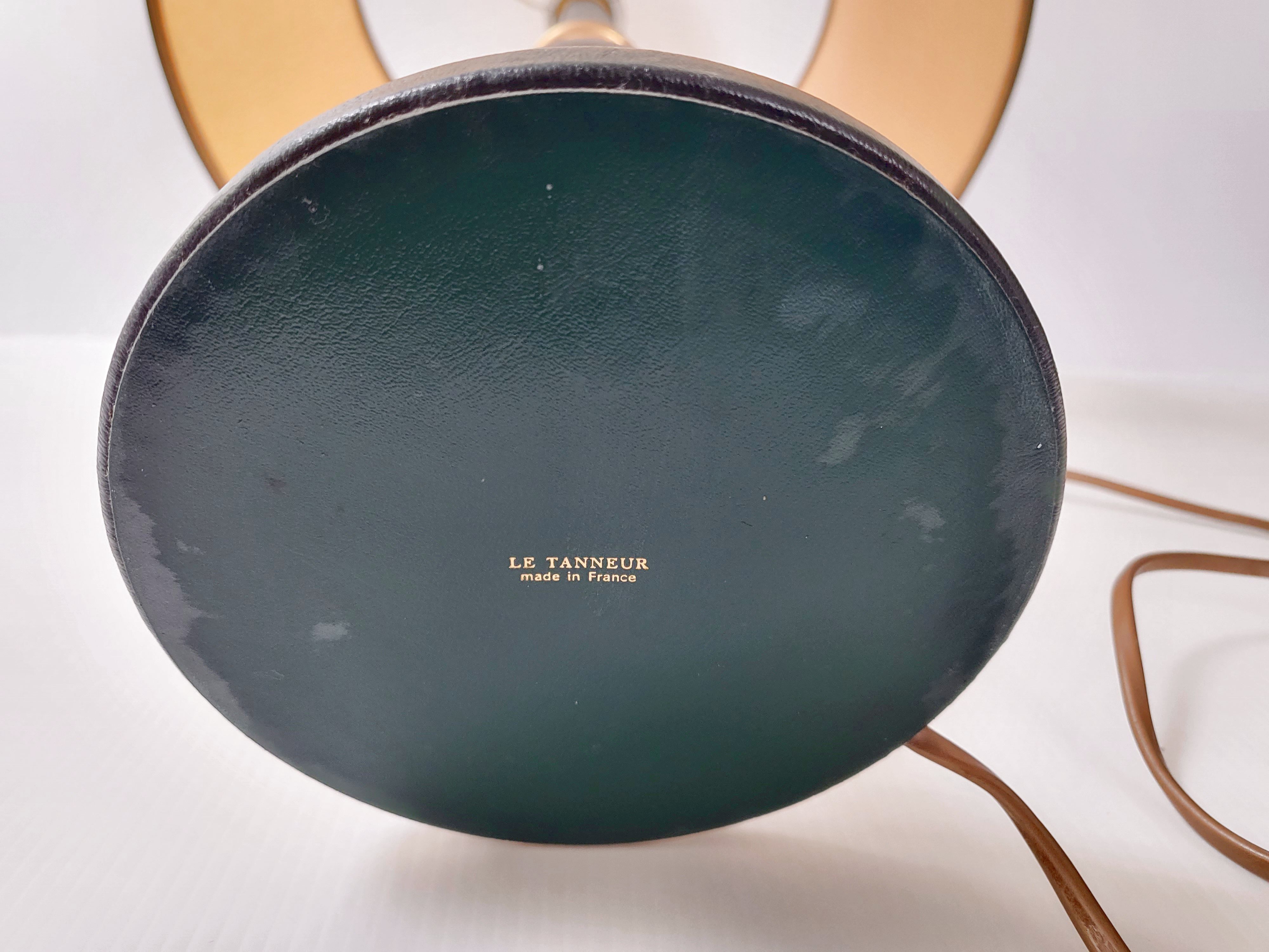 Leather lamp the Tanner 1970 vintage