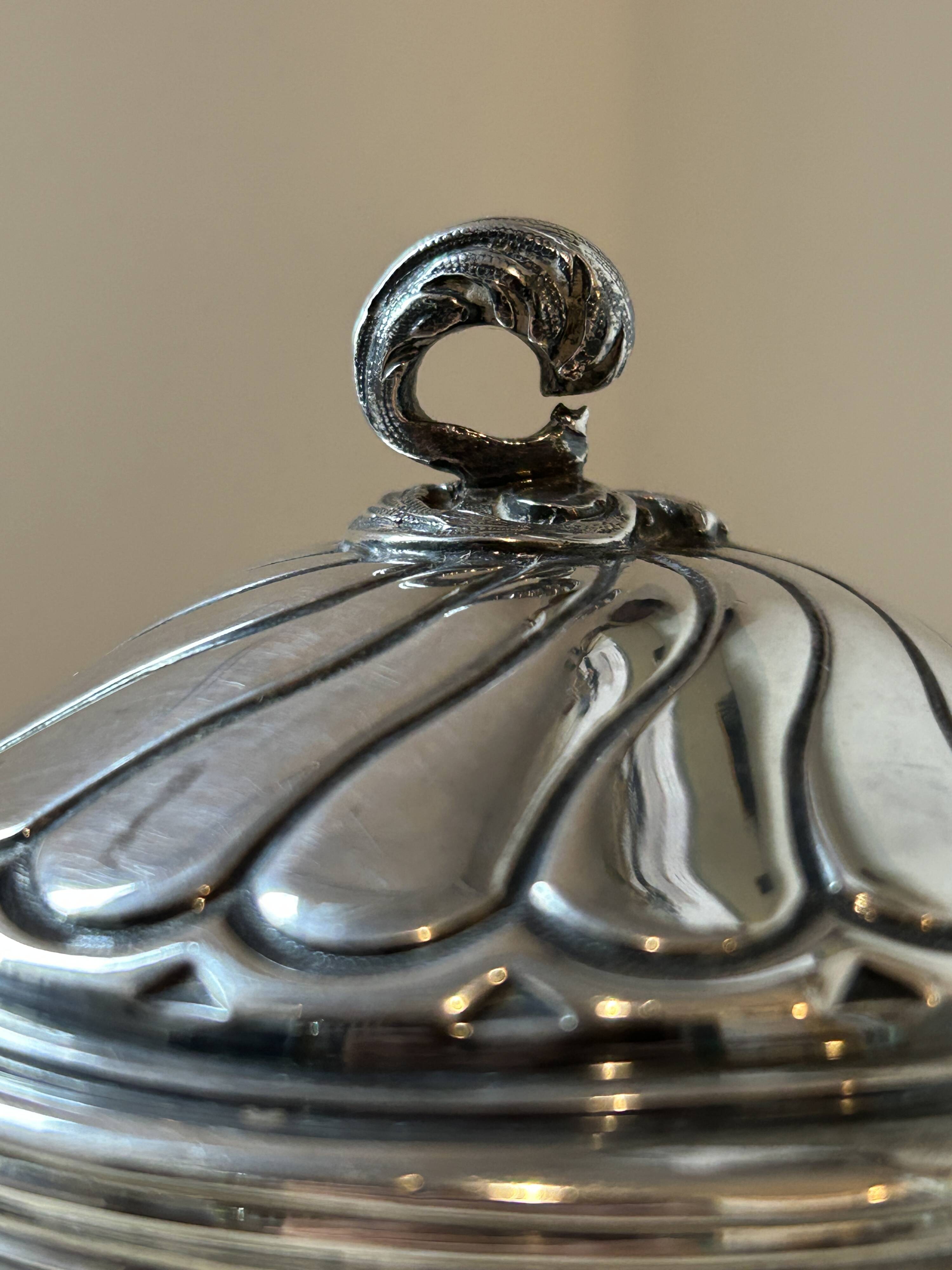 Antique solid silver teapot – Lucien Gruhier – Minerva 1st standard
